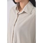 (F) 【智恩私服】質感棉質杏色襯衫上衣二手衣, , large