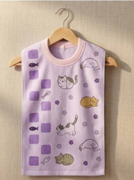 [Kaimei Cotton Industry] 12-pack Random Excellent MIT Made in Taiwan Skin-friendly Cotton Soft Pure Cotton Absorbent Children's Bib Cat Style, , large