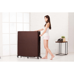 《Simple Life》High anti-slip support 14-section storage folding bed (easy assembly) Coffee KR, , large