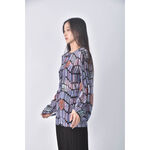 (S) see by chloe透紗紫色長袖上衣二手衣, , large