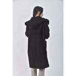 (XL) united colors of benetton質感大衣黑色外套二手衣, , large