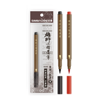 【SIMBALION 雄獅文具】雄獅單頭小楷墨筆 CB-30 /支  -  紅色, , large