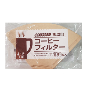 [日本製 扇形咖啡濾紙 4-7人100入] JA-P-010-103
