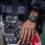 CASIO 卡西歐 G-SHOCK 街頭原創塗鴉藝術 經典方形電子錶  DW-5000SS-1, , large