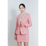 AVVJOY優雅小香風格紋軟呢短裙｜經典魅力單品, , large