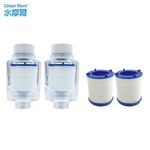 [春佰億]水摩爾 沐浴過濾器2入+替換濾芯2個, , large