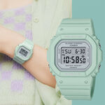 CASIO 卡西歐 BABY-G 春季色彩方形女錶電子錶-鼠尾草綠 BGD-565SC-3, , large