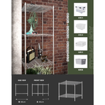 【Y HOUSE】60x60x60 cm super strong heavy-duty two-layer iron rack heavy-duty rack, , large