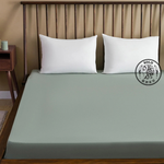 【SOLO Vintage】LCW Home Premium Bed Sheet Green Made in Turkey 100x200x30cm, , large