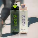 Kiyodo彈跳吸管水壺-1L-灰黑色X1支+粉紅色X1支 (附吸管), , large