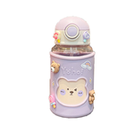 Bear Flip Straw Bottle, , large