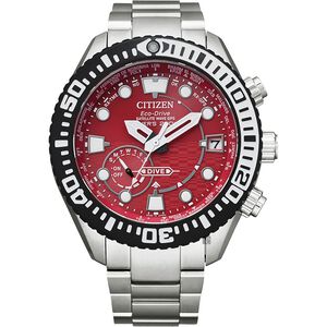 CITIZEN 星辰 東京紅限量版 GPS衛星對時 鈦金屬潛水手錶 CC5005-68Z 【附贈橡膠錶帶】