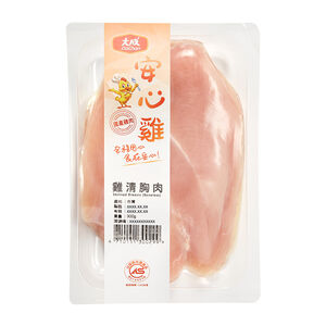 安心雞清胸肉300g(貼體)※本商品保存期限為7天，因配送關係到府後使用期限3天