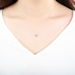 【Angel & Me】Plum flower s925 sterling silver necklace Valentine's Day gift, , large