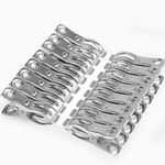 Stainless steel anti-hook clothespins 20 clips - 6cm, , large