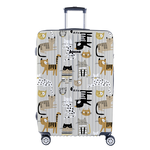 NaSaDen [ Stripe Cat ] 22" Carry on Zipper Luggage, , large