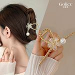 【Gulicc】古莉可 髮夾 金色沁雅仙氣大抓夾, , large