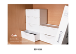 【O-Life】可堆疊桌面抽屜櫃-3抽屜黑色款, , large
