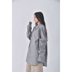 (XL) gap質感棉質灰色長袖上衣二手衣, , large