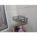 [熊好貼國際]高瓶罐架 304不鏽鋼 黑色PE粉體塗裝 無痕掛勾掛鉤凹凸紋路粗糙可貼(超黏貼) 置物架 層架 瓶罐架, , large