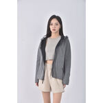 (S) nike質感棉質連帽灰色外套二手衣, , large