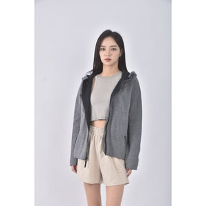 (S) nike質感棉質連帽灰色外套二手衣,  (S) nike質感棉質連帽灰色外套二手衣