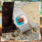 CASIO 卡西歐 G-SHOCK 彩色鏡面方型手錶 電子錶 DW-5600TL-7, , large