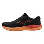 Mizuno Wave Revolt 3 男 慢跑鞋 運動 休閒 一般型 路跑 緩震 黑橘 [J1GC248101], , large
