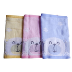 [Kemei Cotton Industry] 12 in the group random excellent no yarn high quality small square scarf / handkerchief / wipe hand towel / wipe sweat towel / saliva towel, , large