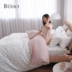 BUHO 天然嚴選純棉雙人加大四件式床包被套組-(多款任選), , large