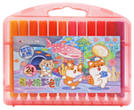 24-Color Washable Markers &ndash; Pink Case, , large