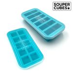 官方直營【Souper Cubes】 多功能食品級矽膠保鮮盒_湖水綠3件組(6格+10格+10格), , large