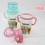 PoPoKiKi雙耳彈蓋吸管杯-370ml-粉色-2支, , large