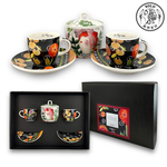 【SOLO Vintage】EGAN Italian Pottery Coffee Mug Sugar Box Set Black 90ml, , large