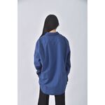 (XL) gap質感棉質格紋藍色長袖上衣二手衣, , large