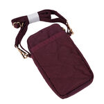 LeSportsac MINI PHONE CROSSBODY 迷你手機袋 手機包-紫紅菱形紋, , large