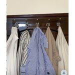 [熊好貼國際]十連勾掛衣架 SGS認證台灣製造304不鏽鋼無痕掛勾 凹凸紋路牆面可貼  陽台掛衣架 黏貼式收納架, , large