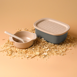re-ing Natural Bamboo Fiber Lunch Box Set-Grey, , large