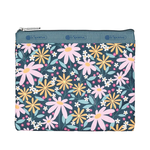 Lesportsac Deluxe Everyday Bag 經典奢華斜背包 側背包 通勤旅行包 女包(復古雛菊), , large