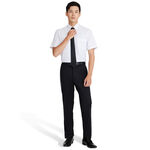 范倫提諾涼感彈性平口西褲7010黑, , large