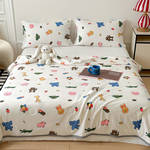 【Betrise】Animals in action | Lazy soft Q knitted cotton antibacterial soy fiber air-conditioning quilt/cooling quilt (150x200cm), , large