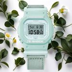 CASIO 卡西歐 G-SHOCK 自然系列 湖水藍 布質錶帶方型女錶 GMD-S5600CT-3, , large
