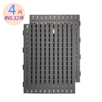 【PMU必美優】大棧板組合塑膠墊45x60cm-4片組(約0.32坪) 灰色, 灰色, large