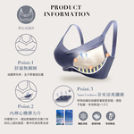 【可蘭霓Clany】台灣製慵懶自在 涼感包覆無鋼圈S-3XL內衣 深灰 6999-62, , large