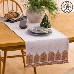【SOLO歐洲家居】LCW Home 45x120CM 聖誕歐洲城市桌旗 桌布 桌墊 餐墊 土耳其製造