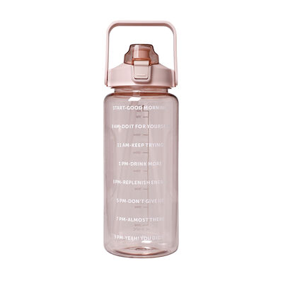 透明運動水壺2000ml-粉
