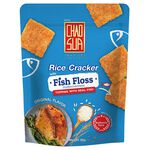 Rice cracker with  fish floss, , large