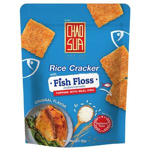 Rice cracker with  fish floss