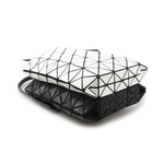 ISSEY MIYAKE BAO BAO Duo 6X5 雙色霧面手提包/黑色/白色, , large
