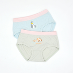 minihope美好的親子生活-沉靜海洋女童三角褲(2件組C), , large